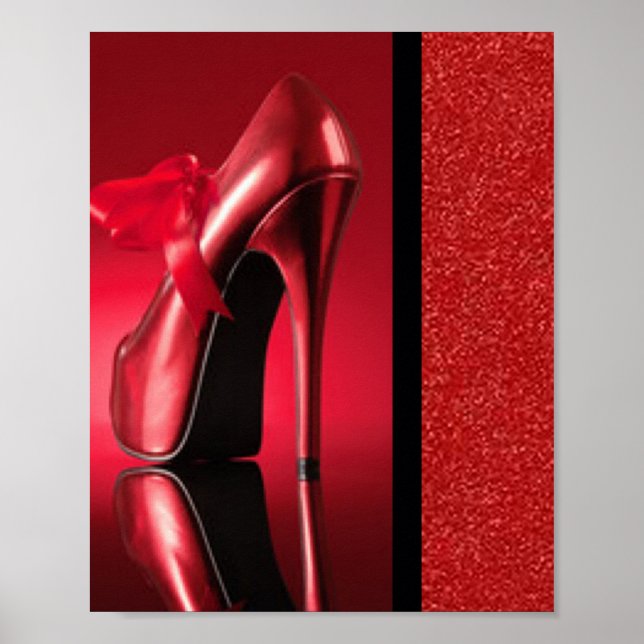 Rote Hosenschale mit Bow Poster (Vorne)