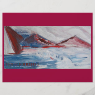 ROTE HÜGEL DES EISBERGSKIZZENBUCHPAPIER
