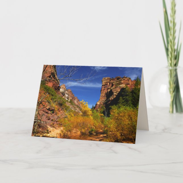 Rote Hügel Landschaft, U-Bahn, Zion NP, Leere Inne Karte (Vorderseite)