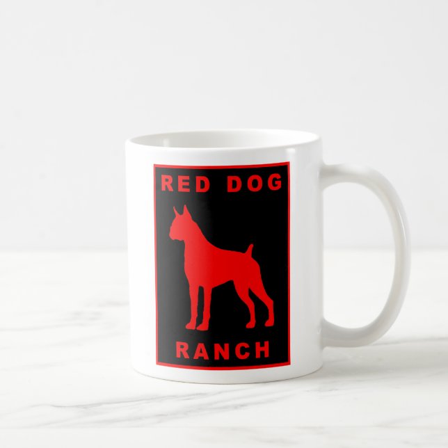 Rote Hunderanch - Tasse (Rechts)