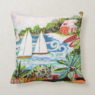 Rote Hütte von Bay II Kissen