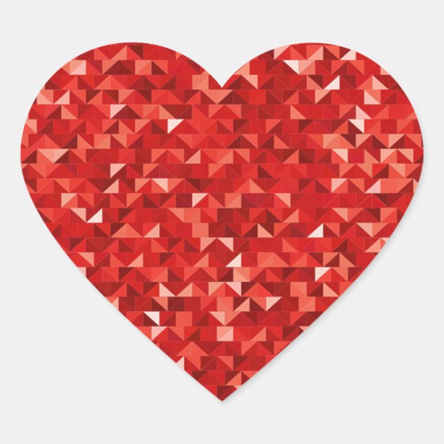 Rote Imitate Aufkleber für das Herz (Vorderseite)