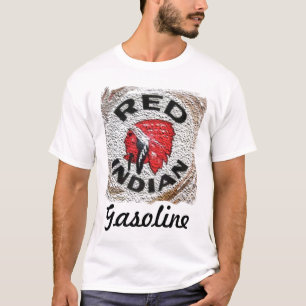 Rote indische, Retro Anzeige T-Shirt