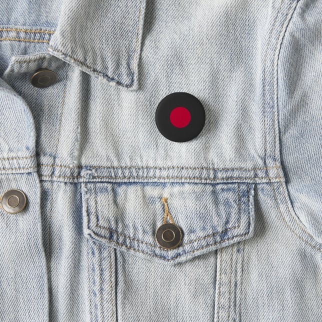 Rote Japan-Sonne Button (Beispiel)