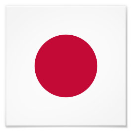 Rote Japan-Sonne Fotodruck