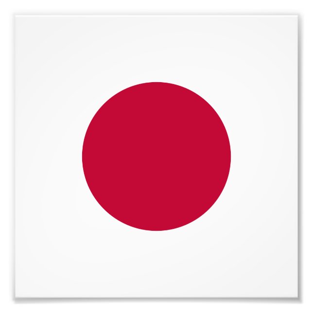 Rote Japan-Sonne Fotodruck (Vorne)