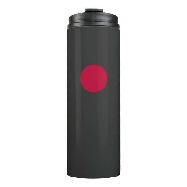 Rote Japan-Sonne Herren Thermosbecher (Vorderseite)