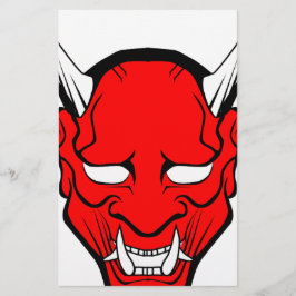Rote japanische Hannya-Maske