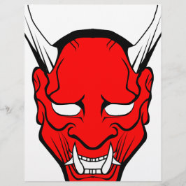Rote japanische Hannya-Maske
