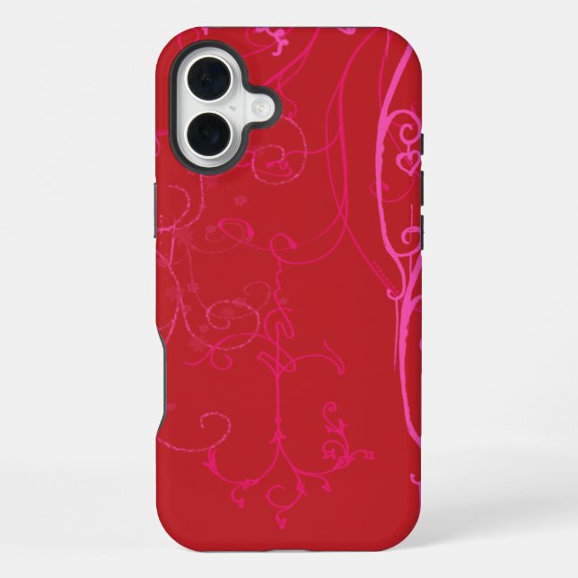 Rote Jazzy iPhone-Hüllen iPhone Hülle (Rückseite)