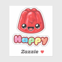 Rote Jelly Happy Text - Happy Jump