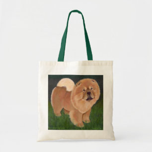 Rote junge Chow-Chow Tasche