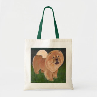 Rote junge Chow-Chow Tasche