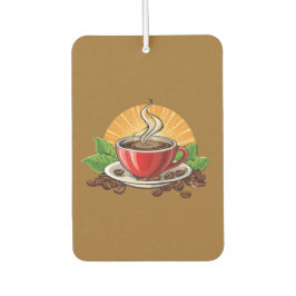 Rote Kaffeetasse Autolufterfrischer