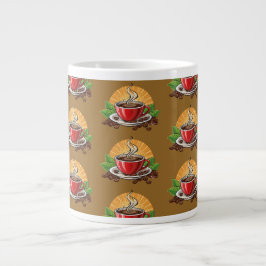 Rote Kaffeetasse Jumbo-Tasse
