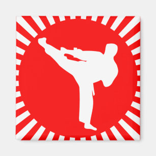 Rote Kampfkünste Magnet