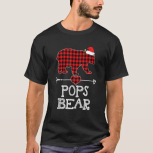 Rote Karierte Pop Bär Matching Pajama Family T-Shirt