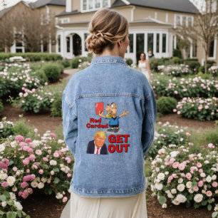 rote Karte Denim Jacke