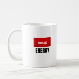 Rote Karte Energie Fußball-Kaffeetasse Kaffeetasse