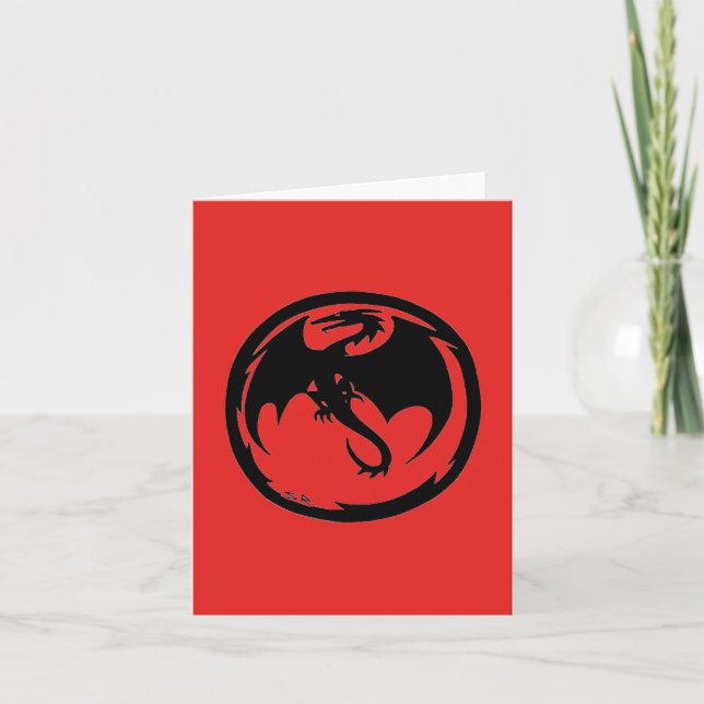 Rote Karte für den Schwarzen Drachen (Vorderseite)