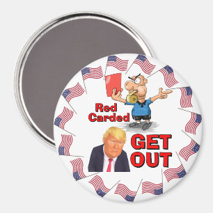 rote Karte Magnet