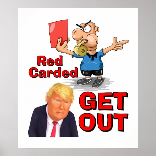 Rote Karte Plakat (Vorne)