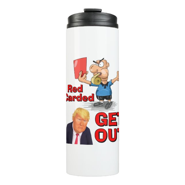 Rote Karte Thermotasse Thermosbecher (Vorderseite)