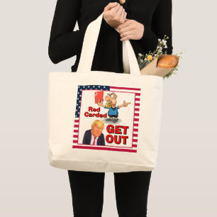 Rote Karte Tote Bag Jumbo Stoffbeutel