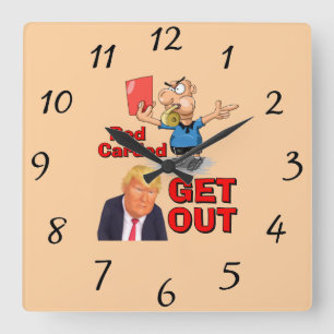 Rote Karte Uhr
