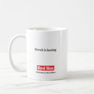 Rote Kasten-Tasse - Brexit bohrt Kaffeetasse
