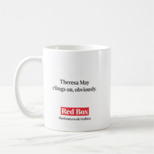 Rote Kasten-Tasse - Theresa Mai haftet an an Kaffeetasse