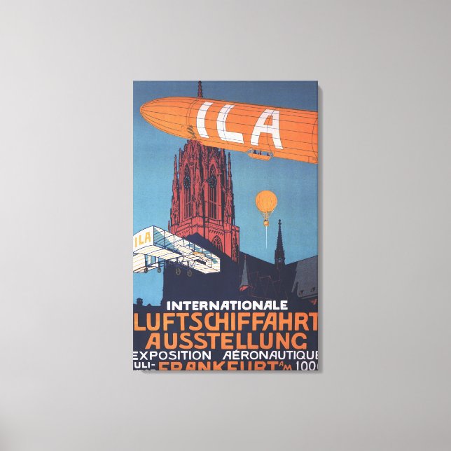 Rote Kathedrale - 1. Luftfahrtausstellung Leinwanddruck (Vorderseite)