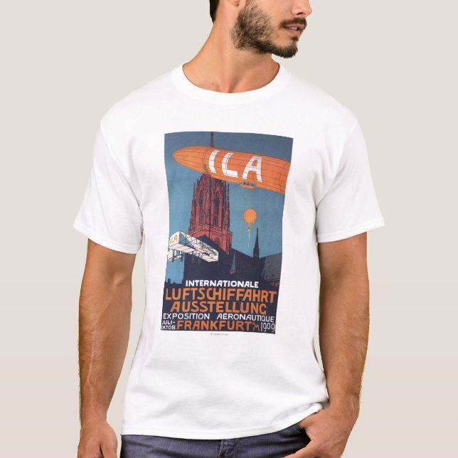 Rote Kathedrale - 1. Luftfahrtausstellung T-Shirt (Vorderseite)