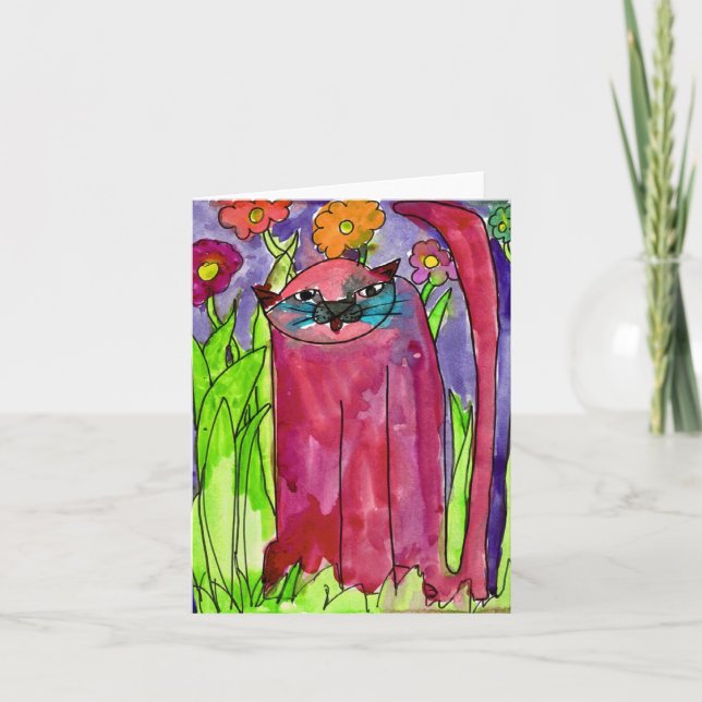 Rote Katze • Bianca Saad, altern 8 - Karte (Vorderseite)