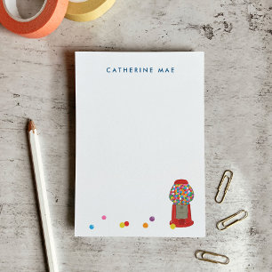 Rote Kaugummiautomat Süßigkeiten Bubble Gum Post-it Klebezettel