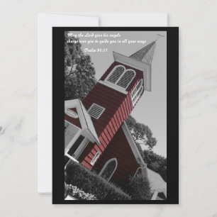 Rote Kirche Taufe Einladung