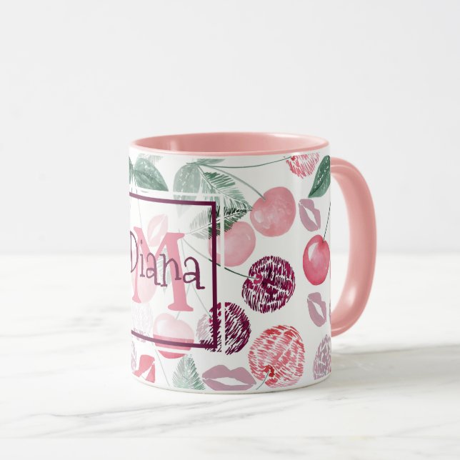Rote Kirschbeere Tasse (VorderseiteRechts)