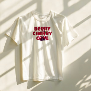 Rote Kirsche Slogan Mutter Tag T-Shirt