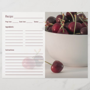 Rote Kirschen Früchte Essen Foto Mit Rezept Vorlag