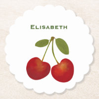 Rote Kirschen Früchte personalisieren Name