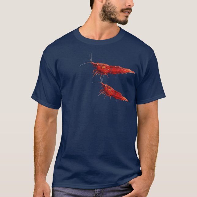 Rote Kirschen-Garnelen T-Shirt (Vorderseite)