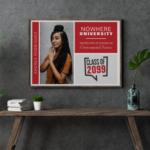 Rote Kisten & Foto-Abschlussplakat Poster