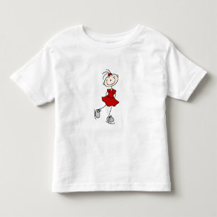 Rote Kleid Figur Eisläufer T-Shirts und Geschenke