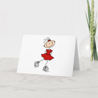 Rote Kleiderzahl Skater-T-Shirts und Geschenke Karte
