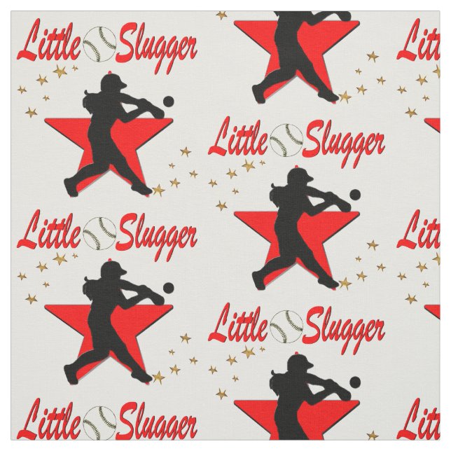 ROTE KLEINE LÖSCHER-SOFTBALLMÄDCHENDESIGN STOFF (Muster)