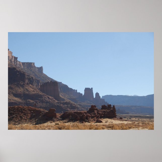 Rote Klippen Poster (Vorne)