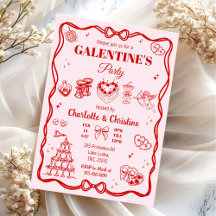 Rote Kokette Galentine-Party