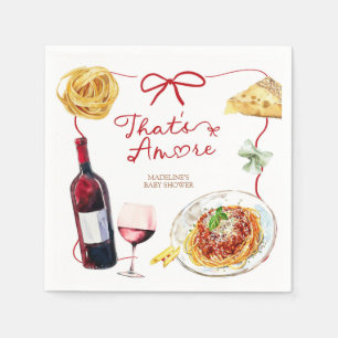 Rote Kokette Schleife Das ist Amore Serviette