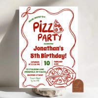 Rote Koketten-Pizza-Party Kindergeburtstag