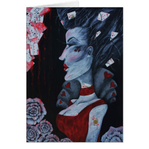 Rote Königin des Herzens Alice Wonderland Fantasy 